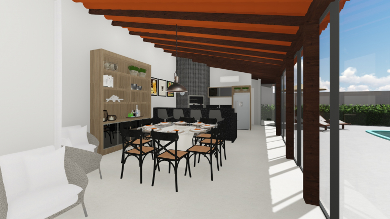 Projeto Residencial de Reforma de Espaço Gourmet 3