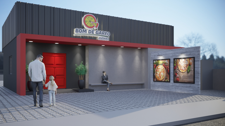 Reforma de Fachada – Pizzaria 1